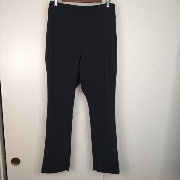 Good American The Exec Pants Womens Size 3 L Black  Ankle-Zip Stretch High Rise - Picture 9 of 9